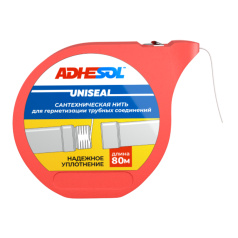 Сантехническая нить Adhesol UNISEAL, 80 м [НП1002]
