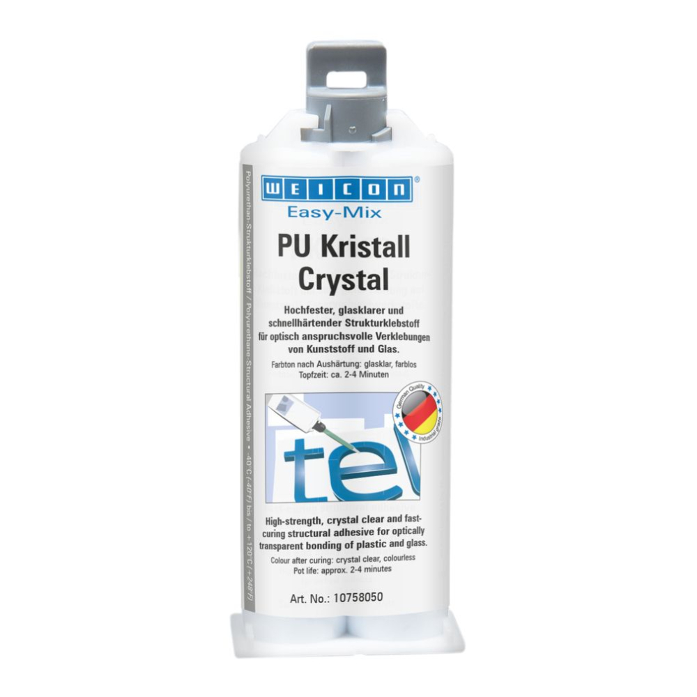 Полиуретановый клей Weicon Easy-Mix PU Crystal, 50 мл [wcn10758050]