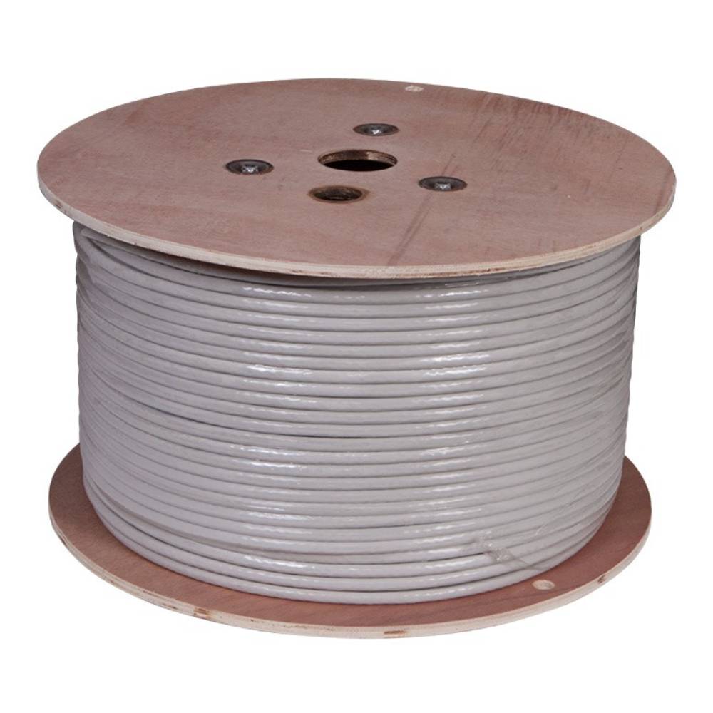 Кабель витая пара S/FTP Rexant, cat 7, 4PR, 23AWG, внутренний, серый, 305 м [01-0542]