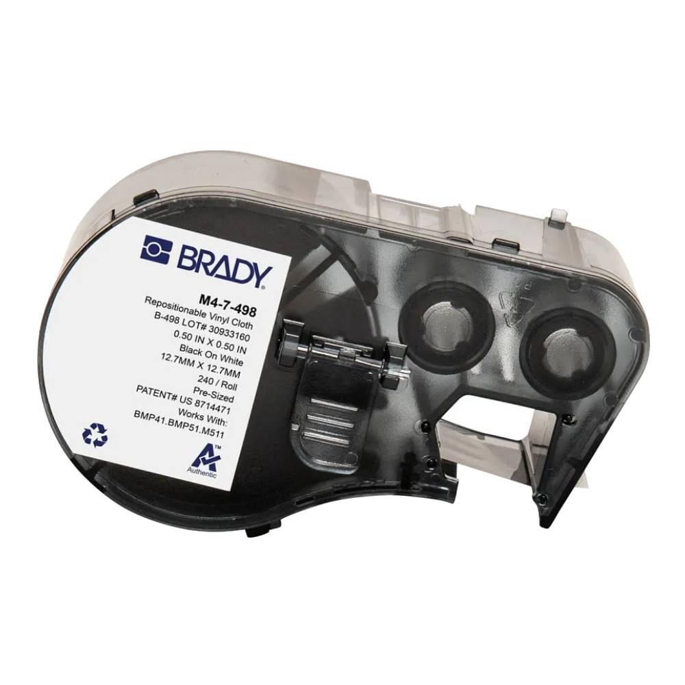 Этикетки Brady M5-103-498 перемещаемый винил, 25.4 х 31.75 мм,  черный на белом, 160 шт [brd170926]