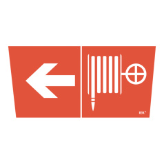 Самоклеящаяся этикетка IEK 310х280 мм, Пожарный кран/стрелка налево [LPC10-1-31-28-PKNAL]