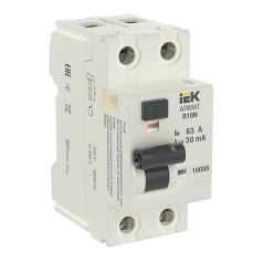 Выключатель дифференциального тока ВДТ R10N IEK ARMAT 2P 63А 30мА тип AC [AR-R10N-2-063C030]