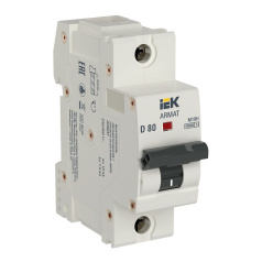 Автоматический выключатель IEK ARMAT M10H 1P D 80A [AR-M10H-1-D080]