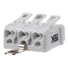 Клемма пружинная соединительная IEK КСПз3-L+N+PE [UKZ-B06-3P-F0-E1-10]