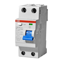 Выключатель дифференциального тока (УЗО) ABB 2п 16А 10мА тип AC F202 [2CSF202001R0160]