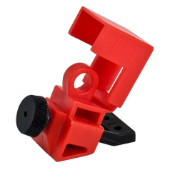 Блокиратор флажковых автоматов Brady малый, полипропилен и нейлон, размер флажка до 17х11 мм, красный [gws65396]