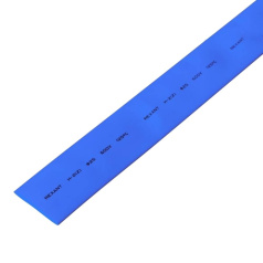 Термоусаживаемая трубка Rexant 25.0/12.5 мм, синяя, усадка 2:1, с подавлением горения, нарезка по 1 м [22-5006]