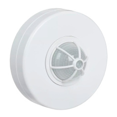Датчик движения IEK ДД 024, 1100 Вт, 120-360°, 6 м, белый, IP33 [LDD11-024-1100-001]
