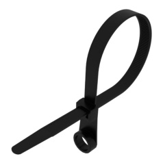 Хомут-стяжка нейлоновая под винт Rexant 150 x 3.6 мм, черная (100 шт) [07-0155]