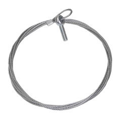 Стальной трос с рым-болтом IEK М6, 1 м [CLP1M-SRB-2-6-01]