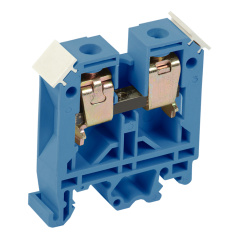 Зажим наборный IEK ЗНИ-6 мм², ноль, синий [YZN10-006-K07]