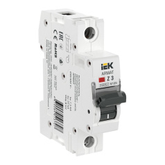 Автоматический выключатель IEK ARMAT M10N 1P Z 3А [AR-M10N-1-Z003]