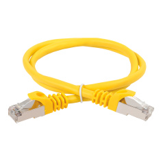 Коммутационный шнур (патч-корд) ITK категория 6А, S/FTP, LSZH, 2 м, жёлтый [PC05-C6ASL-2M]