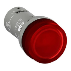 Лампа ABB CL2-502R со встроенным светодиодом 24В AC/DC красная [1SFA619403R5021]