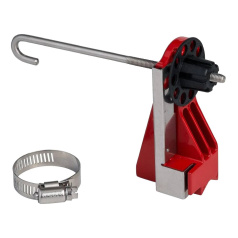 Блокиратор шарового вентиля Brady Perma-Mount малый, сталь и полиамид, Ø трубы 21 - 64 мм, красный [gws121540]