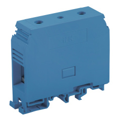 Зажим наборный IEK ЗНИ-95 мм², ноль, синий [YZN10-095-K07]