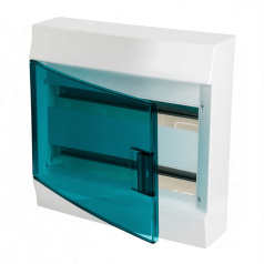 Бокс настенный ABB Mistral41 36М, зеленая дверь, с клеммами N+PE, 2 ряда [1SPE007717F0921]