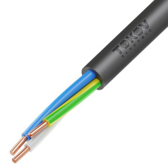 Кабель силовой медный ВВГнг(А)-LSLTx TOKOV ELECTRIC, 3х6 мм², ОК (N PE), 660 В [УТ000030895]