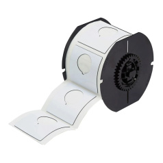 Этикетки Brady B30EP-170-593-WT под кнопку, полиэстер, 60.96 х 60.96 мм, Ø 30.5 мм, белые, 145 шт [gws118071]