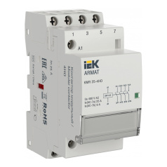 Контактор модульный IEK ARMAT KMR 25А 230В AC 4НО [AR-KMR10-025-40-230]
