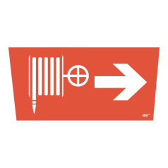 Самоклеящаяся этикетка IEK 310х280 мм, Пожарный кран/стрелка направо [LPC10-1-31-28-PKNAPR]