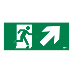 Самоклеящаяся этикетка IEK 330х140 мм, Фигура/стрелка вверх вправо [LPC10-1-33-14-FVVNAPR]