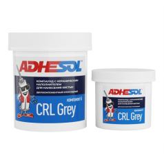 Двухкомпонентный эпоксидный состав Adhesol CRL Grey керамонаполненный, 1 л [239006]