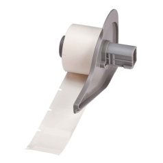 Перемещаемые наклейки Brady M7‐19‐498 виниловая ткань 25.4 х 25.4 мм, белые, 250 шт [brd173396]