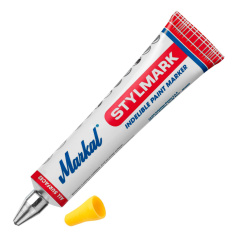 Термостойкая маркировочная паста Markal Stylmark до 200°C, желтая, 2 мм [96641]