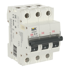 Автоматический выключатель IEK ARMAT M06N 3P D 4А [AR-M06N-3-D004]