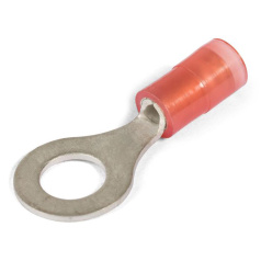 Виброустойчивый кольцевой изолированный наконечник КВТ ВНКИ 1.5-6 с нейлоновой манжетой [66631]