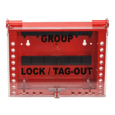 Бокс групповой Brady настенный, сталь и пластик, количество отверстий для замков 27, красный [gws152189]