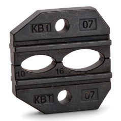 Номерная матрица КВТ МПК-07 для опрессовки изолированных наконечников и гильз с красной и синей манжетами [69963]