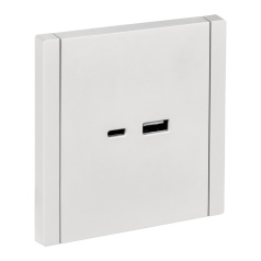 Розетка USB IEK FORTE&PIANO A+C 18Вт FP251 белый [FP-U22-018-K01]