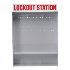 Станция открытая Brady для блокираторов большая, полистирол, 762х635х133 мм, белая [gws50993]