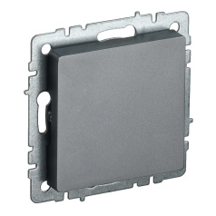 Заглушка IEK BRITE c суппортом МЗ10-БрС сталь [BR-PL10-K46]