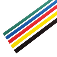Термоусаживаемые трубки Rexant 20.0/10.0 мм, набор пять цветов, нарезка по 1 м (25 шт) [29-0170]