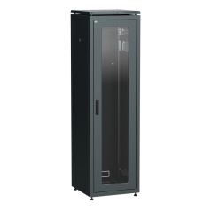 Шкаф сетевой 19" ITK LINEA N 47U 600х600 мм, чёрный [LN05-47U66-G]