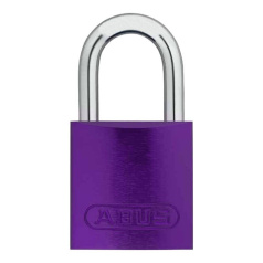 Замки алюминиевые стандартные Brady, алюминиевые дужки, 25 мм, Ø 6.5 мм, фиолетовые, 6 шт [gws814071]