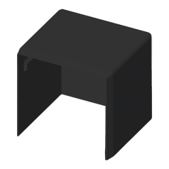 Заглушка кабельного канала Kopos LHD 40X40 8641 (FB), черная