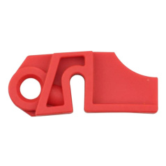 Универсальный блокиратор электроавтоматов, нейлон, ширина переключателя до 5.3 мм, красный [gwrD05-4]