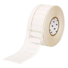 Бирка под два хомута HSNX-800-2-WT NOMEX, 20.32 х 50.8 мм, белая, 2500 шт [brd106287]