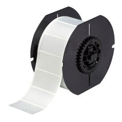 Этикетки контроль вскрытия Brady B30-17-438 полиэстер, 25.4 х 25.4 мм, серебряные, 1225 шт [gws118076]