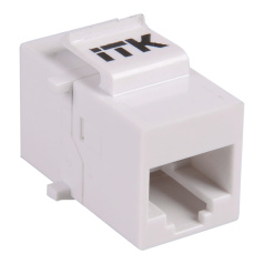 Проходной адаптер ITKкатегория 5E UTP, RJ45-RJ45, тип Keystone Jack [CS7-1C5EU]