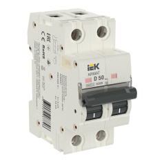 Автоматический выключатель IEK ARMAT M06N 2P D 50А [AR-M06N-2-D050]