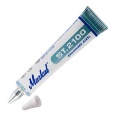 Маркер-туба для нержавеющей стали Markal ST2100, белый, 6 мм [97170]