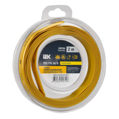 Термоусаживаемая трубка IEK ТТУ нг-LS 10/5, желтая, 2 м [UDR12-010-005-002-K05-T]