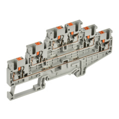 Клеммная колодка трехуровневая IEK "ARMAFIX" CP-ML 2.5 мм², фаза, серая [YCT23-00-3-K03-002]