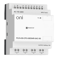 Модуль коммуникационный (модуль ПЛК) 430 ONI ЦПУ 8 DI 4 RO 220В AC [PLR-430-CPU-08D04R-0AC-00]