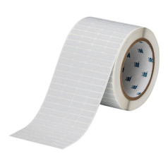 Этикетки Brady THT-1-428-10 полиэстер, 19.05 х 6.35 мм, серебристые матовые, 10000 шт [brd30122]